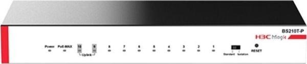 H3C Magic Bs210T-P 8 Port Poe+ 2 Port Uplink 10-100-1000 Mbps Metal Kasa Swich Hub - Image 1