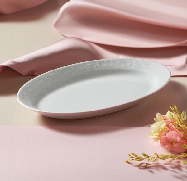 Güral Porselen Bahar Dalı 2 Adet 25 Cm Kayık Tabak - Image 1