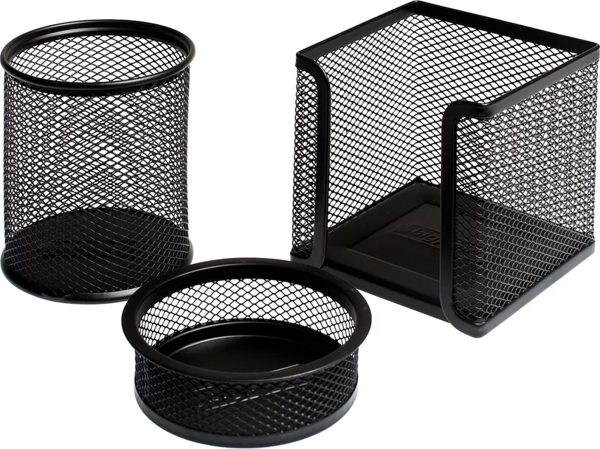 Bigpoint Metal Perfore 3'lü Set Siyah - Image 1