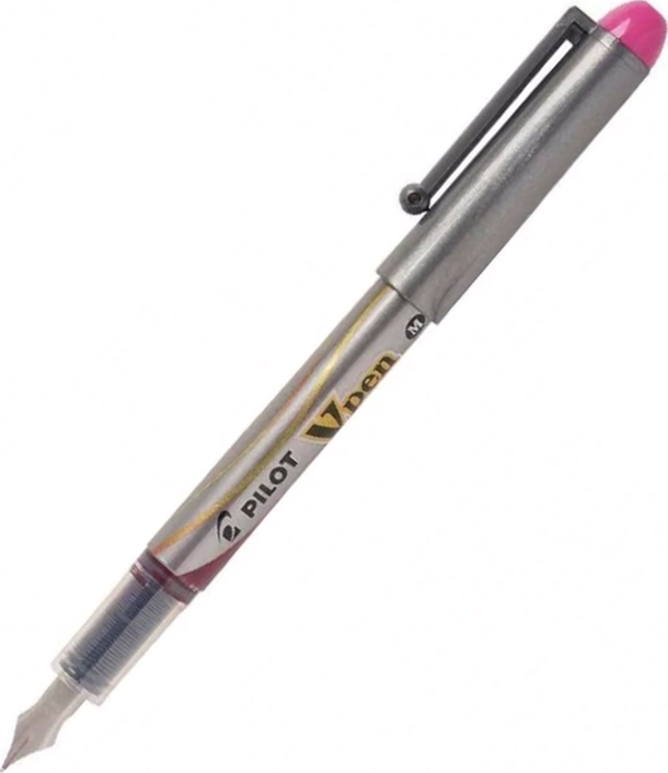 PİLOT V-PEN SİLVER DOLMA KALEM PEMBE (51004278) (SVP-4M-P) - Image 1