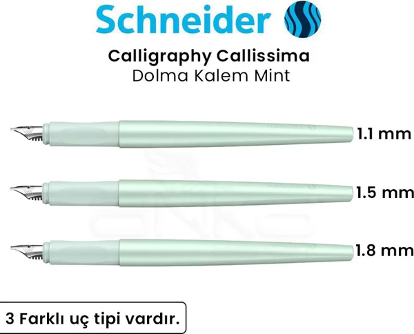 Schneider Calligraphy Callissima Dolma Kalem Mint Yeşili - Image 1