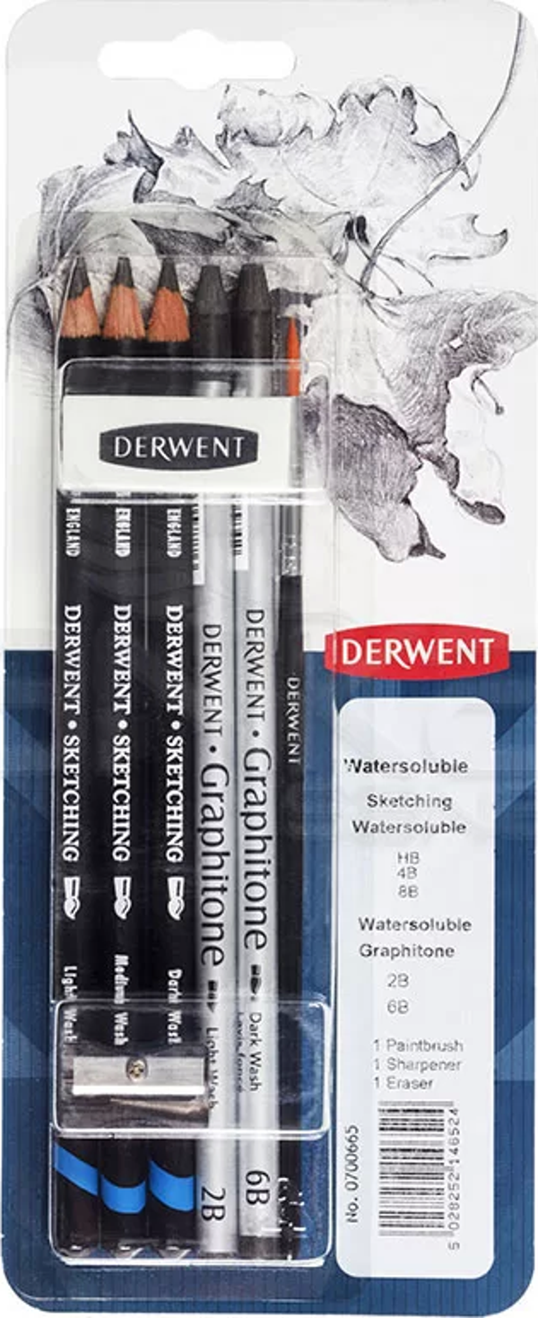 Derwent Fine Art Pencils Watersoluble Sketching Set 0700665 - Image 1