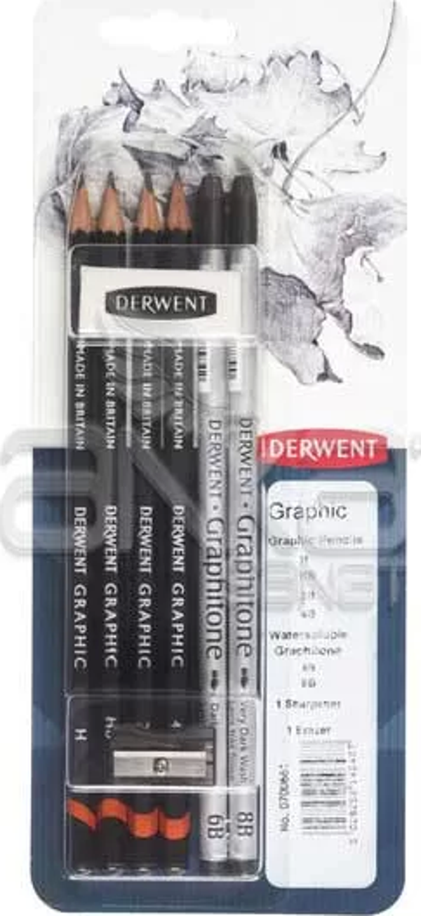 Derwent Graphic Çizim Kalemi Seti 8li - Image 1