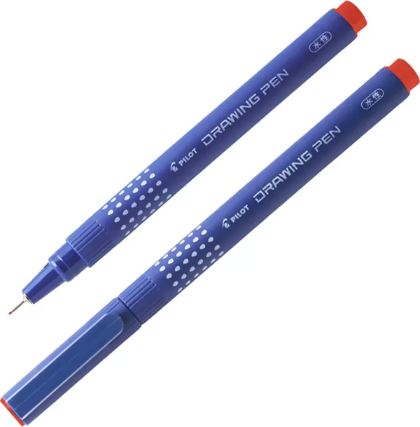 PİLOT DRAWİNG ÇİZİM KALEMİ 0.8mm KIRMIZI (51009503) (SWN-DR-08-R) - Image 1