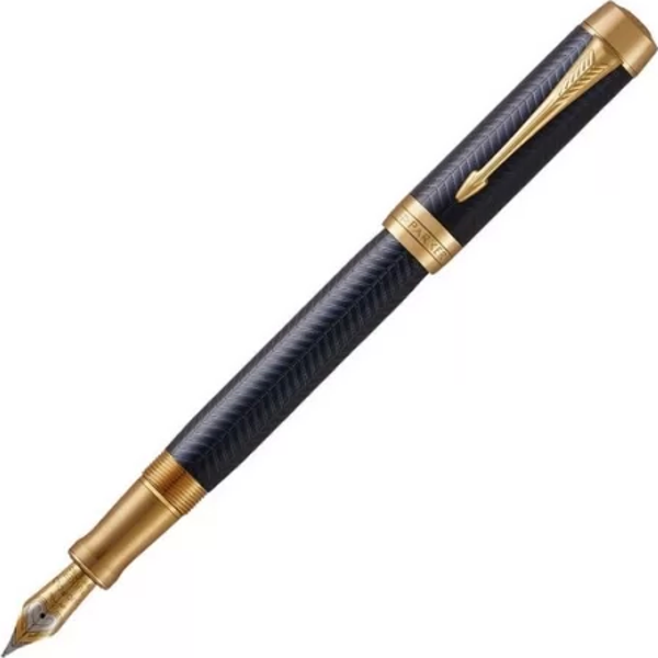 Parker Dolmakalem Duofold Prestij Mavi Chevron GT 1931369 - Image 1