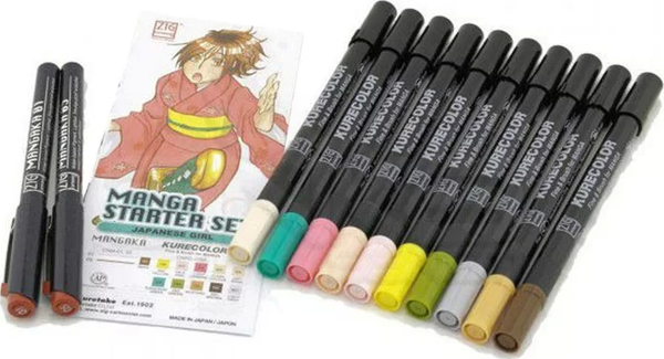 Zig Manga Kalem Seti-Starter Set Japanese Girl - Image 1