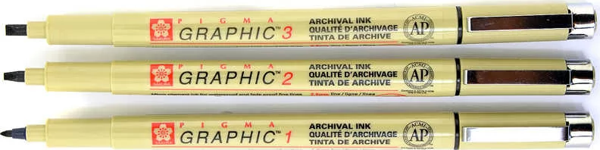 Sakura Pigma Graphic Pen Siyah - Image 1