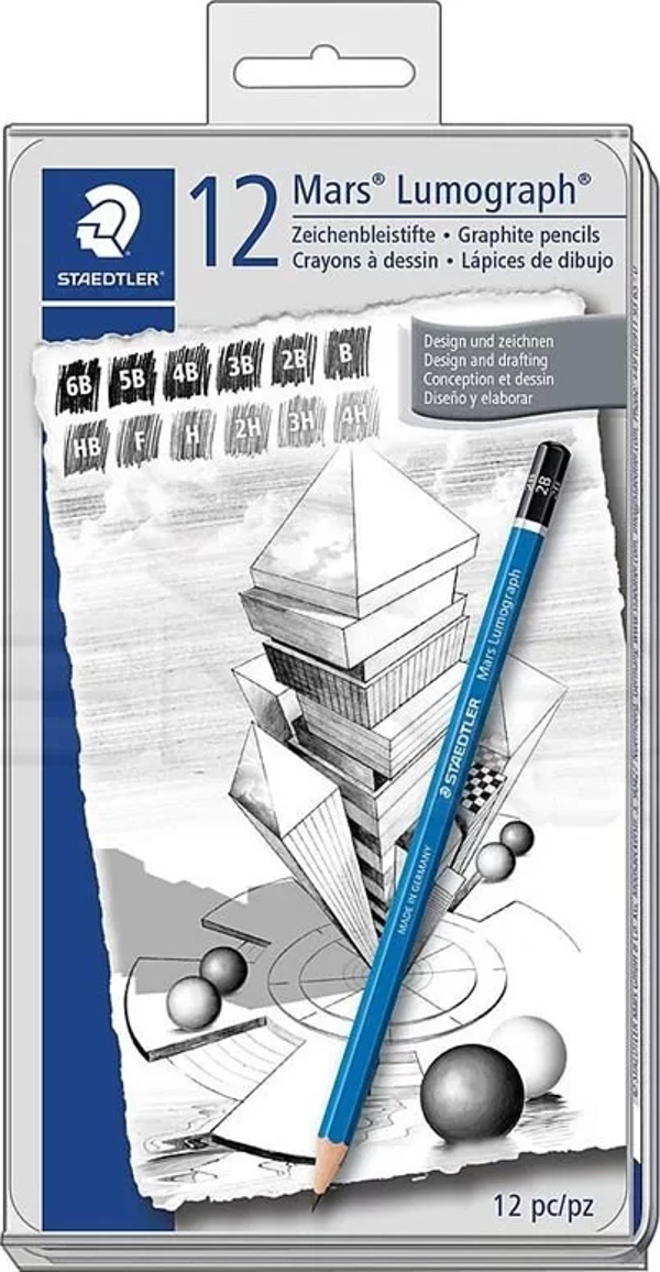 Staedtler Mars Lumograph Dereceli Kalem Seti 12li - Image 1