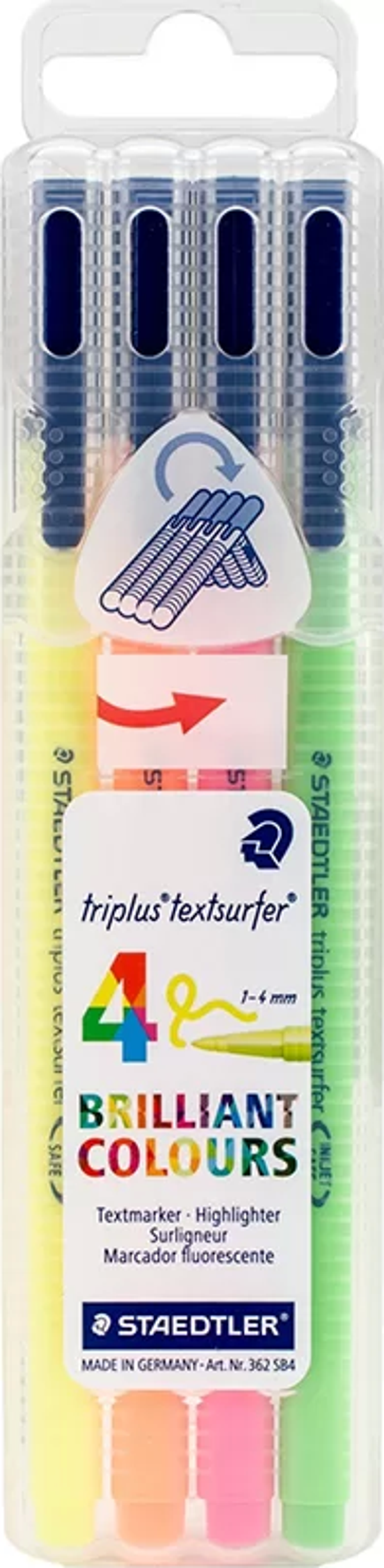 Staedtler Triplus Textsurfer 1-4mm 4lü - Image 1