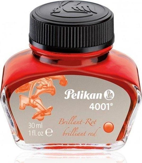 Pelikan 4001 Kırmızı Dolma Kalem Mürekkebi (30 ml) - Image 1