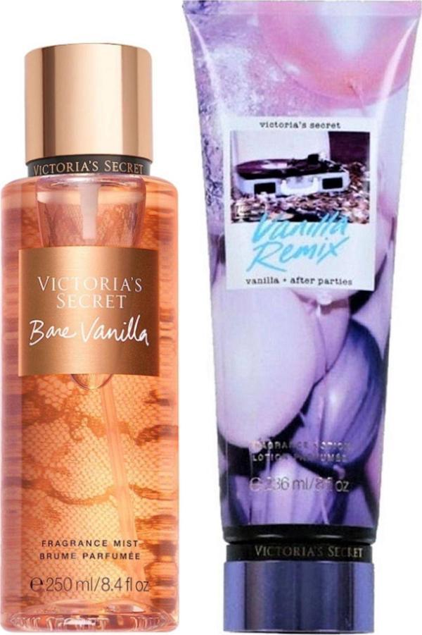 Victoria's Secret Bare Vanilla & Vanilla Remix Vücut Losyonu Ve Spreyi 2'li Set - Image 1