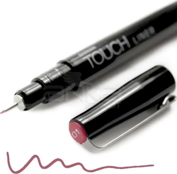 Touch Liner Renkli Çizim Kalemi 0,1mm Wine Red - Image 1
