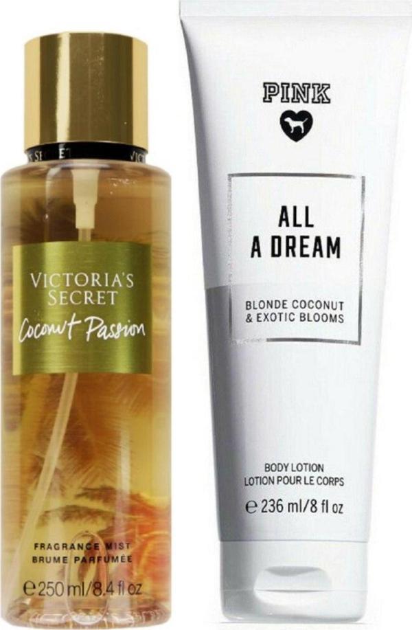 Victoria's Secret Coconut Passion & All A Dream Vücut Losyonu Ve Spreyi 2'li Set - Image 1