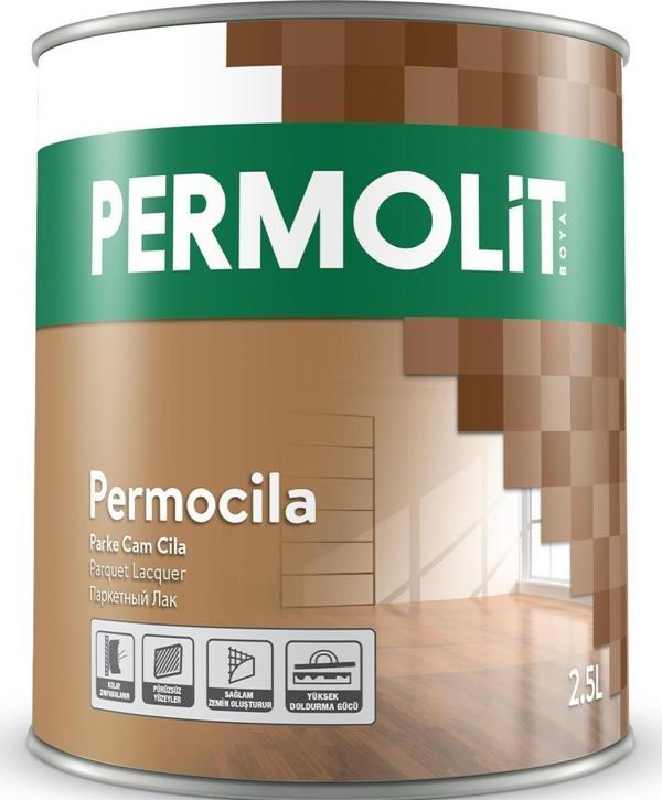 Permolit Ahşap Parke Şeffaf Parlak Cam Cila 0.75 Lt. - Image 1