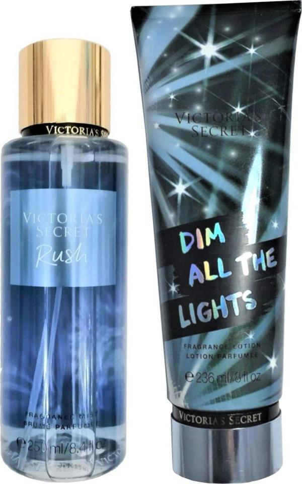 Victoria's Secret Rush & Dim All The Lights Vücut Losyonu Ve Spreyi 2'li Set - Image 1
