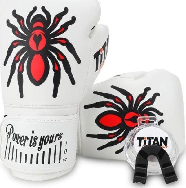 TİTAN SPORT ÖRÜMCEK DESENLİ SET FGR MODEL-17 BOKS ELDİVENİ - Image 1
