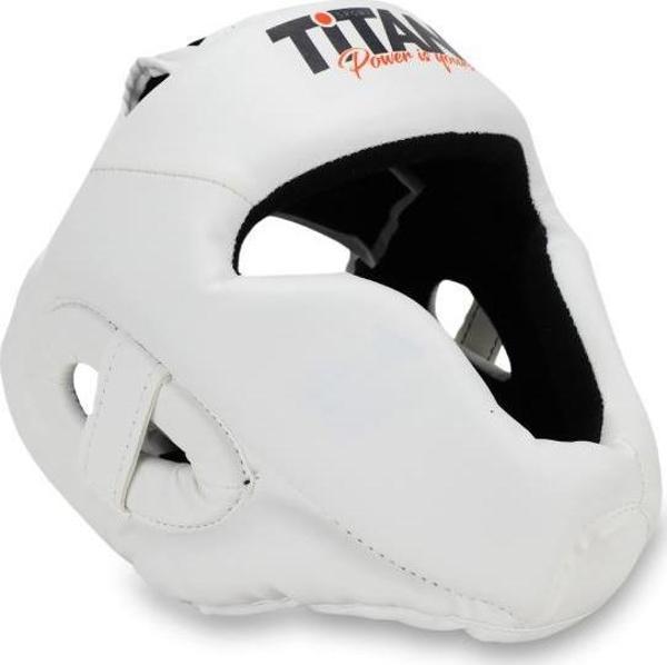 Titan Sport Yüz Korumalı Boks Kaskı , Beyaz Model - Image 1