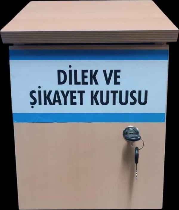 Kilitli Ahşap Dilek ve Şikayet Posta Kutusu h37x24x16cm - Image 1