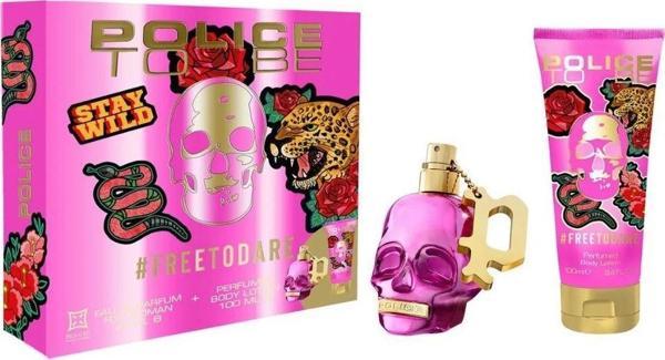 Police Freetodare EDP 40 ml+Perfumed Body Lotion 100 ml Kadın Parfüm Seti - Image 1