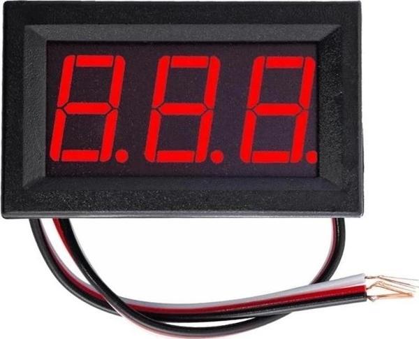 0.56 İnch Dc 0-100V Digital Kırmızı Voltmetre 3 Telli Panel Tip - Image 1