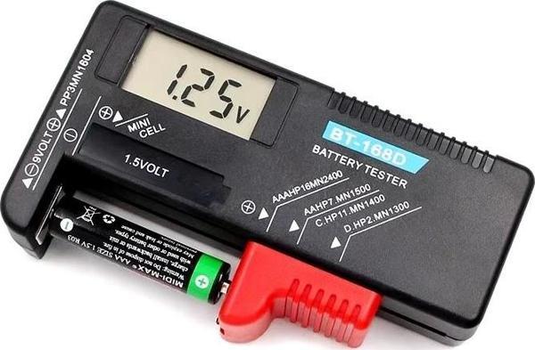 BT-168D Ekranlı Pil Voltaj Kapasite Test Cihazı 1.2V-4.8V ve 9V - Image 1
