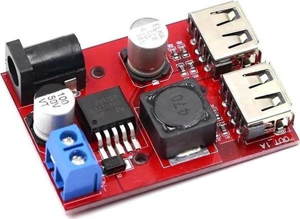 LM2596S Çift Usb Voltaj Düşürücü Modül 6-40V Giriş-5V 3A Çıkış - Image 1