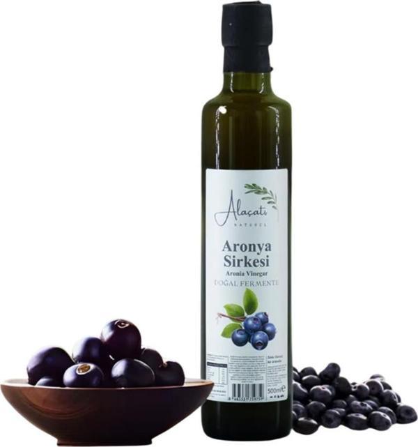 Alaçatı Naturel Aronya Sirkesi Doğal Fermente 500 ml e - Image 1