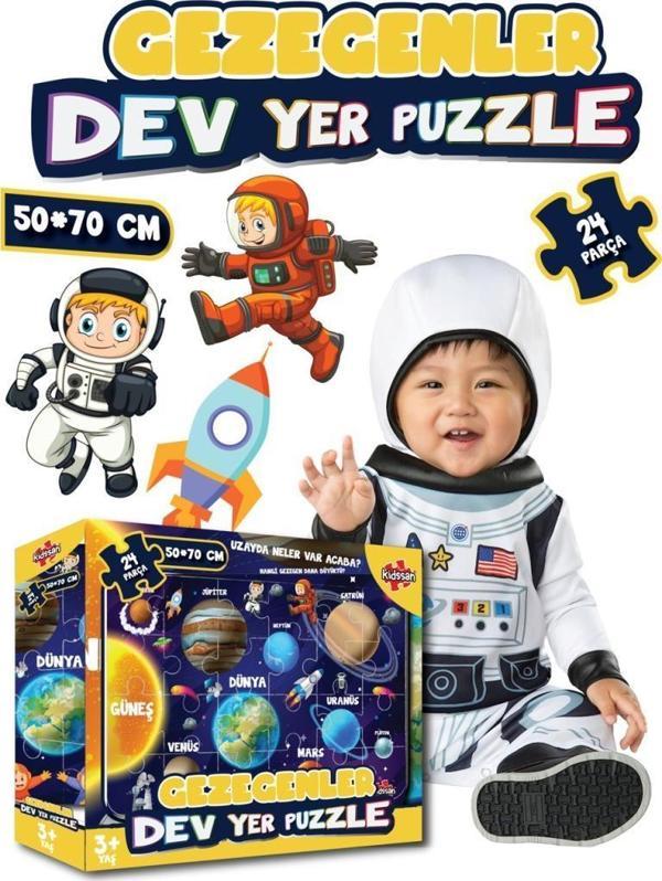 Kidsan Gezegenler Dev Yer Puzzle - Image 1