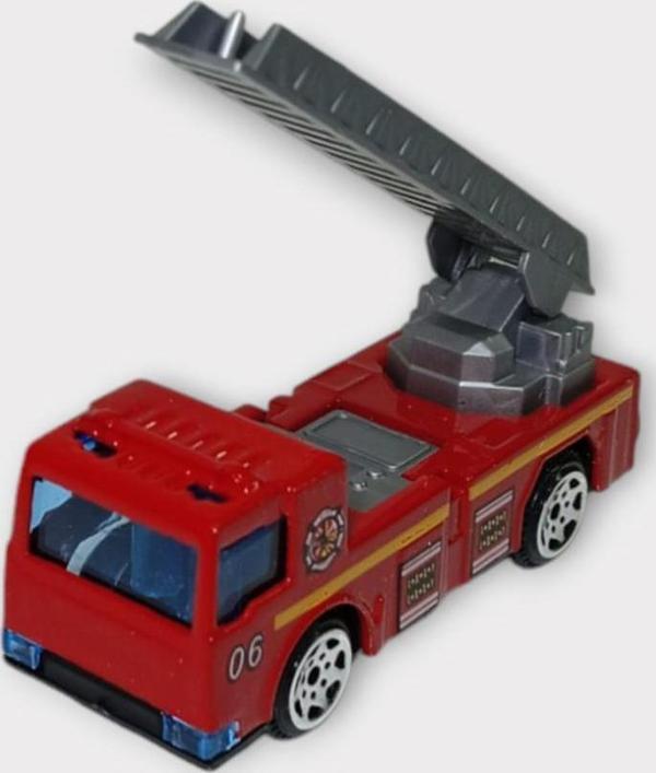 Küçük Metal İtfaiye Araçları 7 Cm - Merdivenli - Image 1