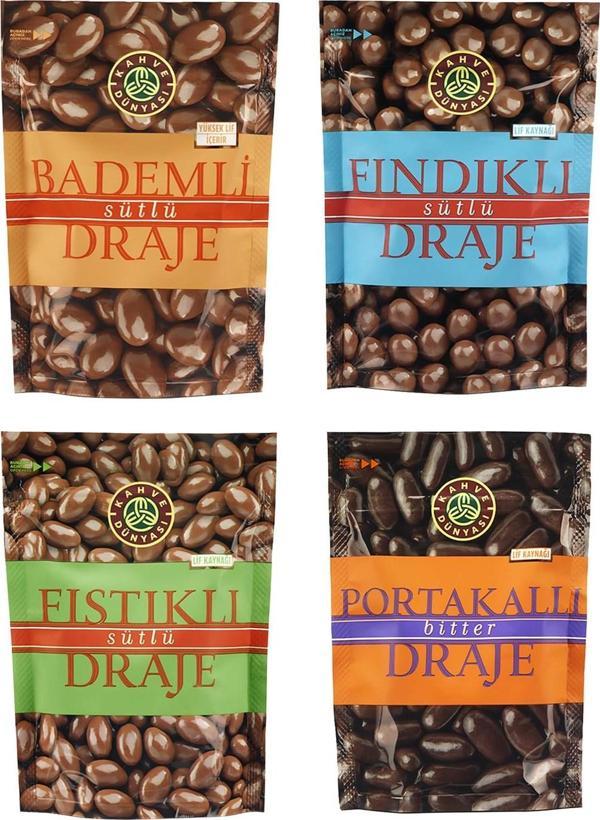 Kahve Dünyası Draje 60 gr 4 lü Karma Paket  - Image 1