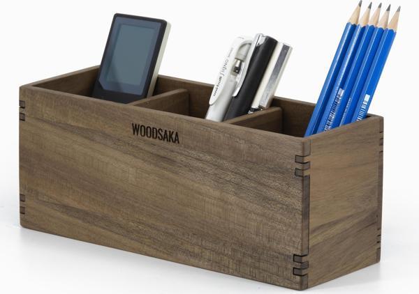 Woodsaka - Reka Ayarlanabilir Üç Bölmeli Kalem Kutusu - Ceviz - Image 1
