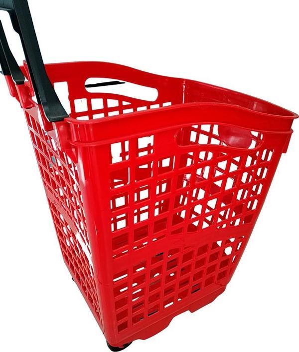 Alışveriş Plastik Market Sepeti 70 LT Tekerlekli - Image 1
