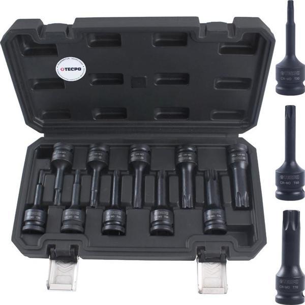 Lokma Set Havalı Uzun Torx 1/2 - 10 Parça (T20-T80) - Image 1