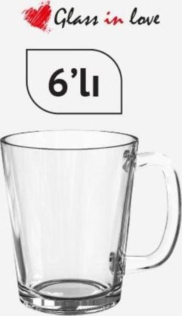 Glass İn Love 6 lı Espresso Bardağı 90 cc 3T17772 - Image 1