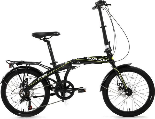 Bisan Fx 3600-6s 20"Jant 31K Katlanır Bisiklet Siyah - Image 1