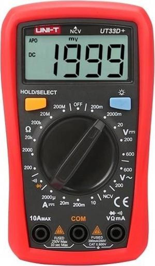 UNI-T UT33D+ PROFESYONEL DİGİTAL MULTİMETRE ÖLÇÜ ALETİ - Image 1