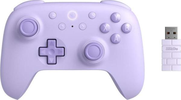 8Bitdo Ultimate 2C Kablosuz 2.4G Oyun Kolu PC Android Hall Effect Joystick Purple - Image 1