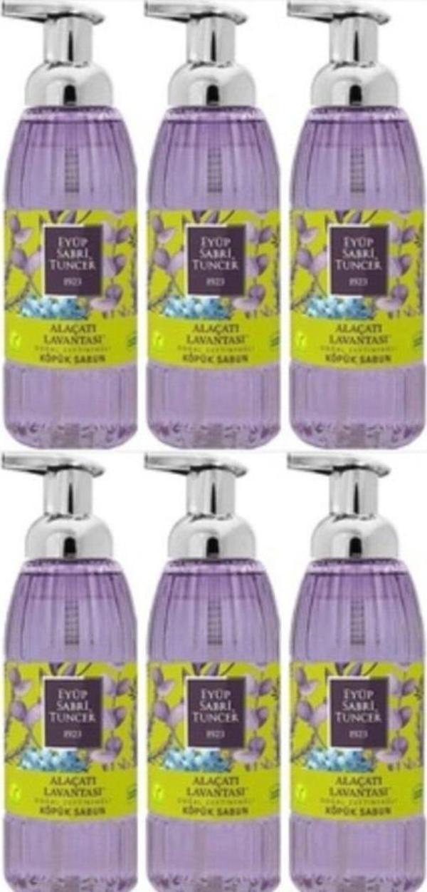 Eyüp Sabri Tuncer Köpük Sabun Alaçatı Lavantası 500 ml x 6 Adet - Image 1