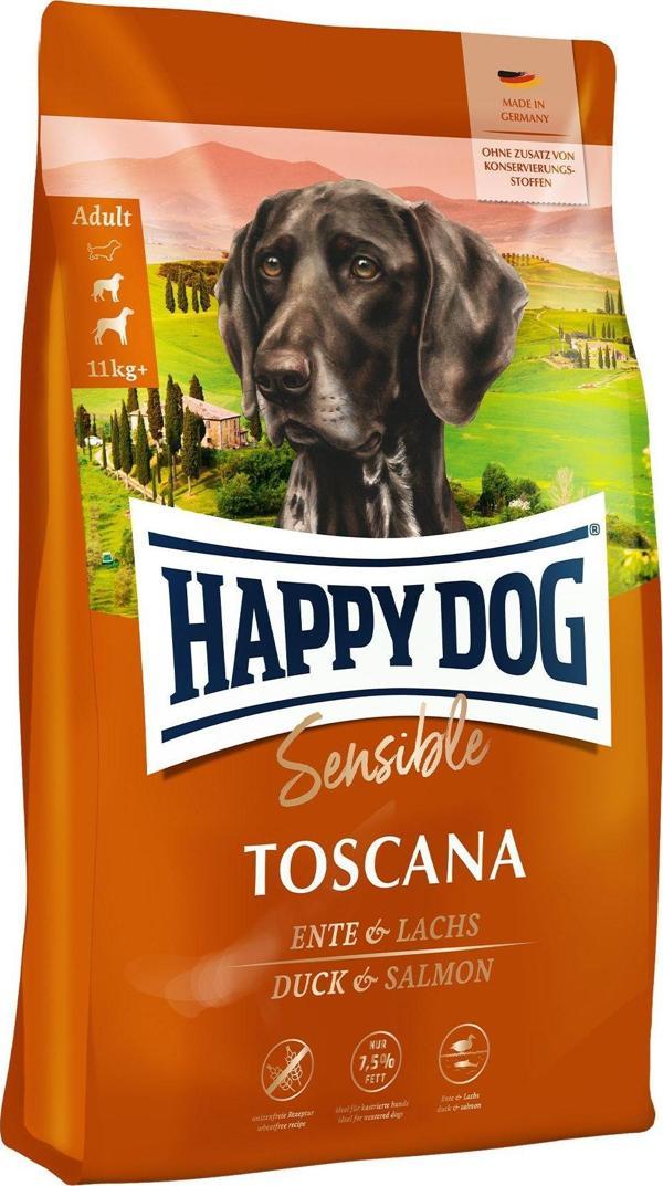 Happy Dog Supreme Sensible Toscana Somonlu Orta ve Büyük Irk Yetişkin Köpek Kuru Maması 4 kg - Image 1