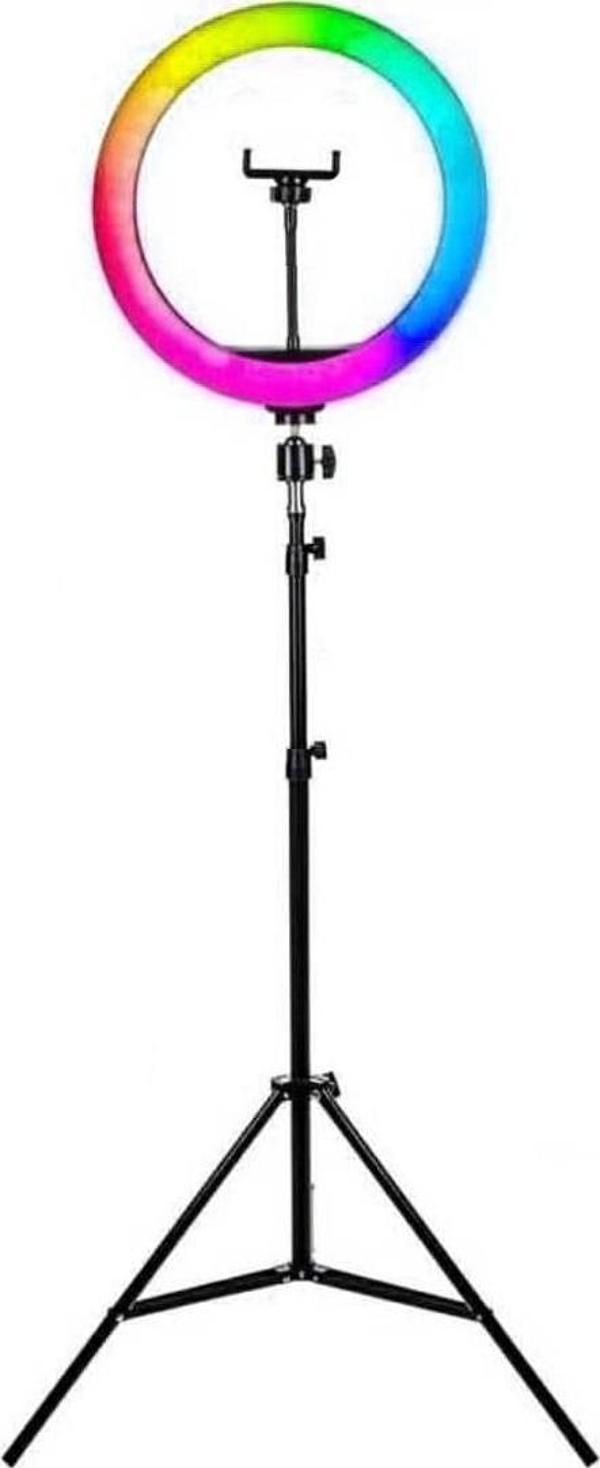 Soft Ring Light MJ36 14" 36cm RGB LED Halka Işık Tripodlu Selfie Işığı - Image 1