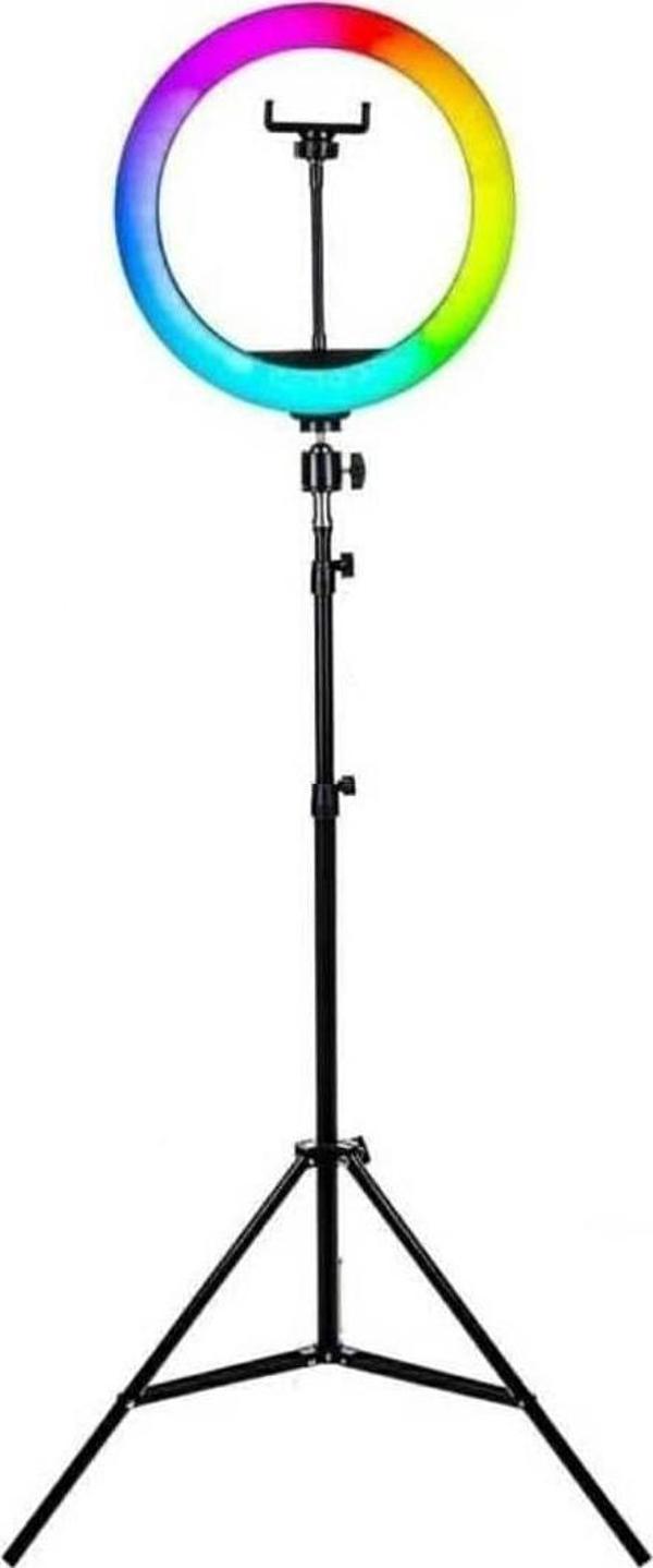 Soft Ring Light MJ33 13" 33cm RGB LED Halka Işık Tripodlu Selfie Işığı - Image 1
