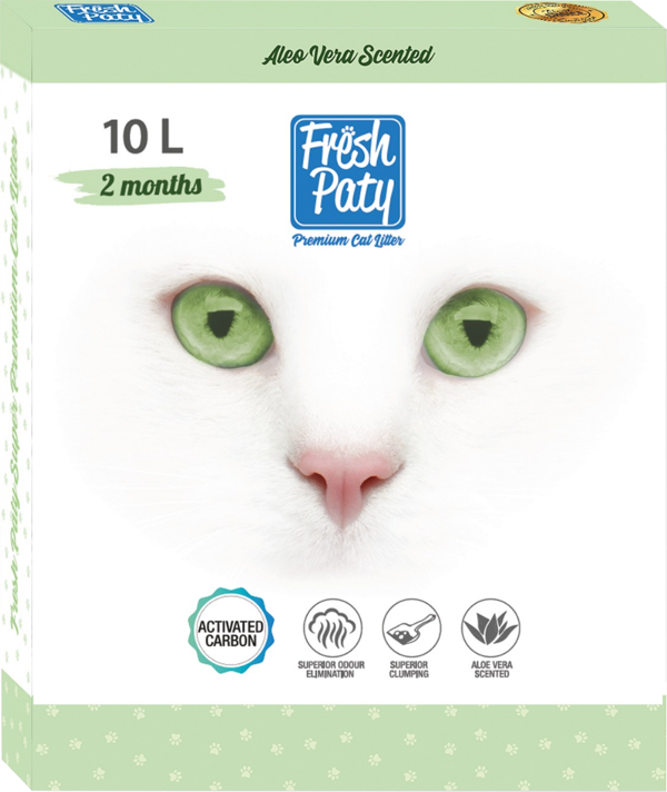 Fresh Paty Aktif Karbonlu Aloe Vera Kokulu Kedi Kumu 10 L - Image 1