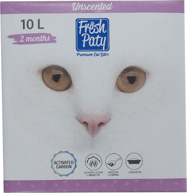 Fresh Paty Aktif Karbonlu Kokusuz Kedi Kumu 10 L - Image 1