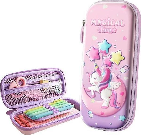 Valkyrie 3 Boyutlu Ay Yıldız Balon Unicorn Su Geçirmez Kalem Kutusu - Image 1