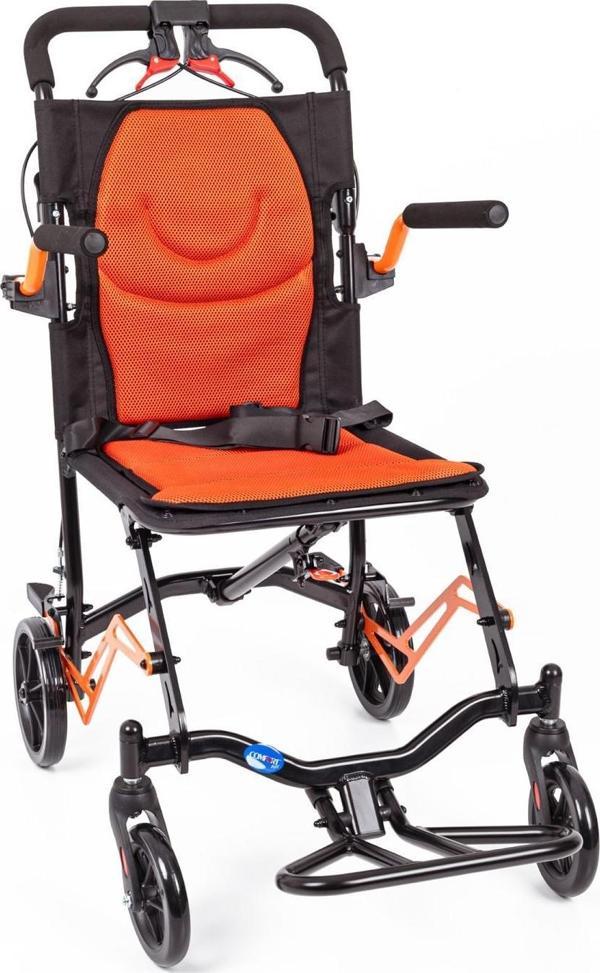Comfort Plus DY01409LJ Turuncu Transfer Tekerlekli Sandalye - Image 1