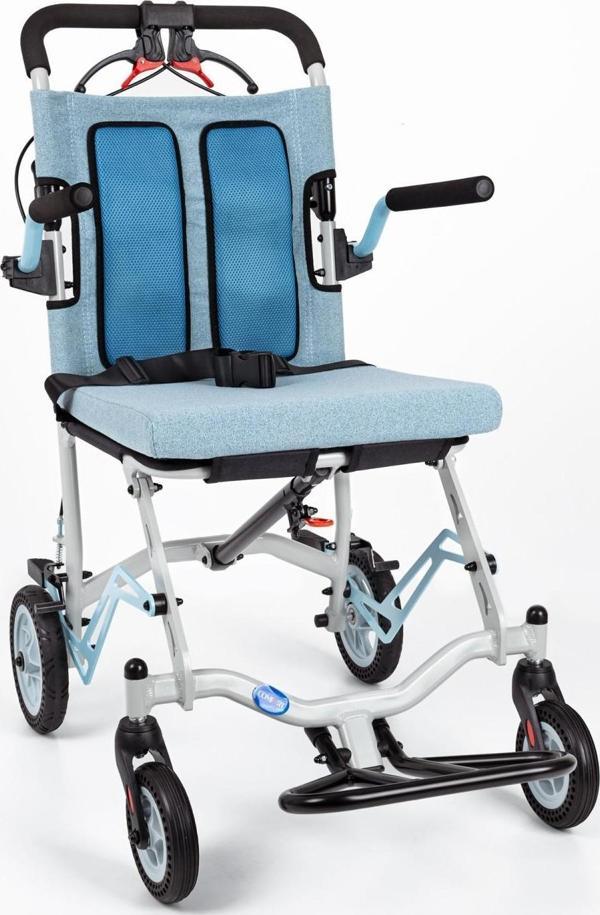 Comfort Plus DY01409LJ Mavi Transfer Tekerlekli Sandalye - Image 1