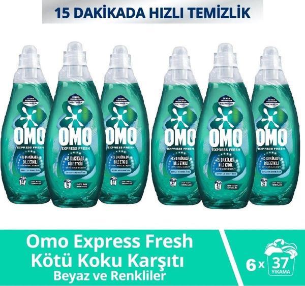 OMO EXPRESS FRESH BEYAZ&RENK 1480 ML 6 ADET - Image 1