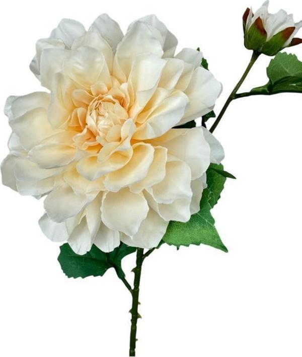 Netten Evime Yapay Çiçek Krizantem Yavruağzı Tek Dal Tomurcuklu 65*17 cm Kumaş Çiçek Uzun Dal - Image 1