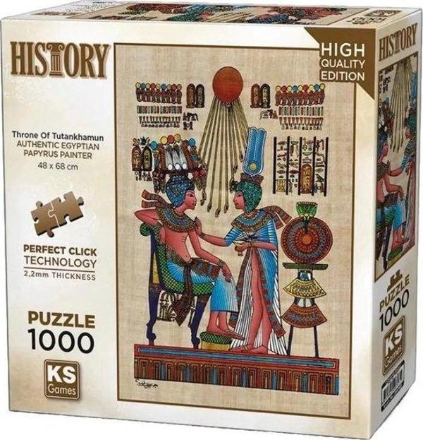 Ks Games Papirus Throne of Tutankhamun Puzzle 1000 Parça 20743 - Image 1