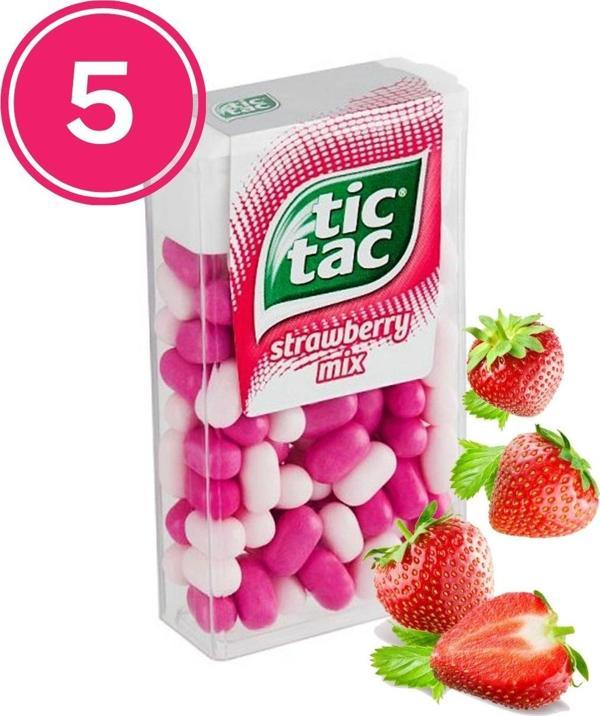 Tic Tac Çilek Aromalı Şeker 18 Gr. (5 Adet) - Image 1